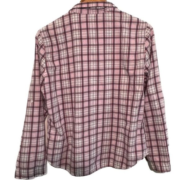 Victoria Secret Pink Plaid Button Down Shirt/Top - Picture 8 of 10